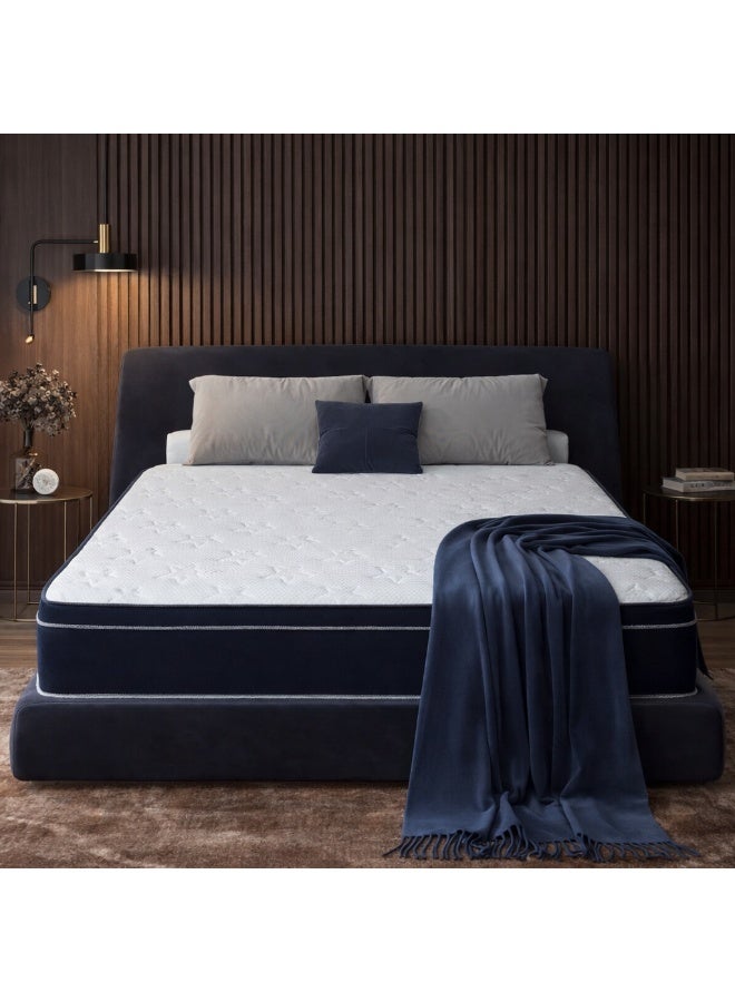 Rexal Home Sound Sleep Pocket Spring Mattress – 28 cm Thickness | Motion Isolation | Anti-Sag Support | Breathable Fabric | Antibacterial Protection | 7-Year Warranty | 200×200 cm - Image 1